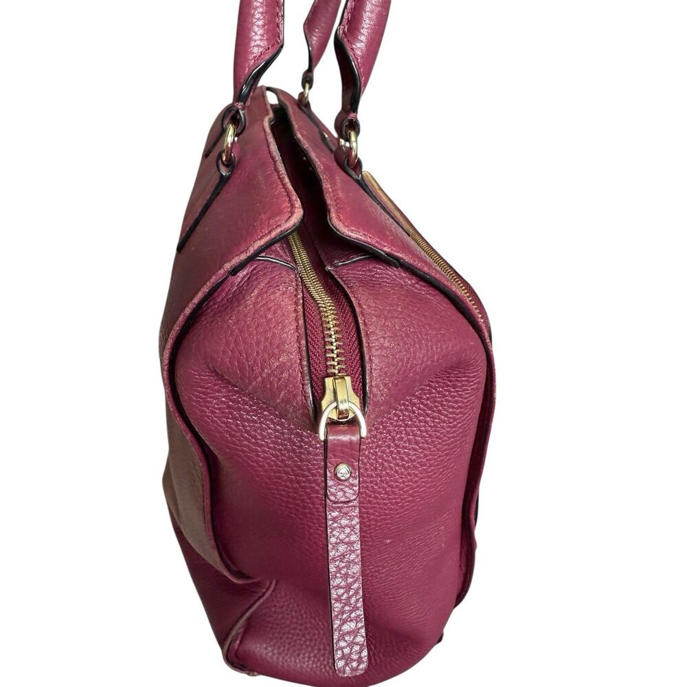 Kate Spade New York Baxter Street Fernrose Leather Shoulder bag Tote Bag Plum Lg - Picture 5 of 16